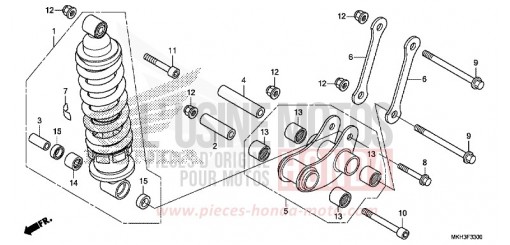 COUSSIN ARRIERE ADV750K de 2020